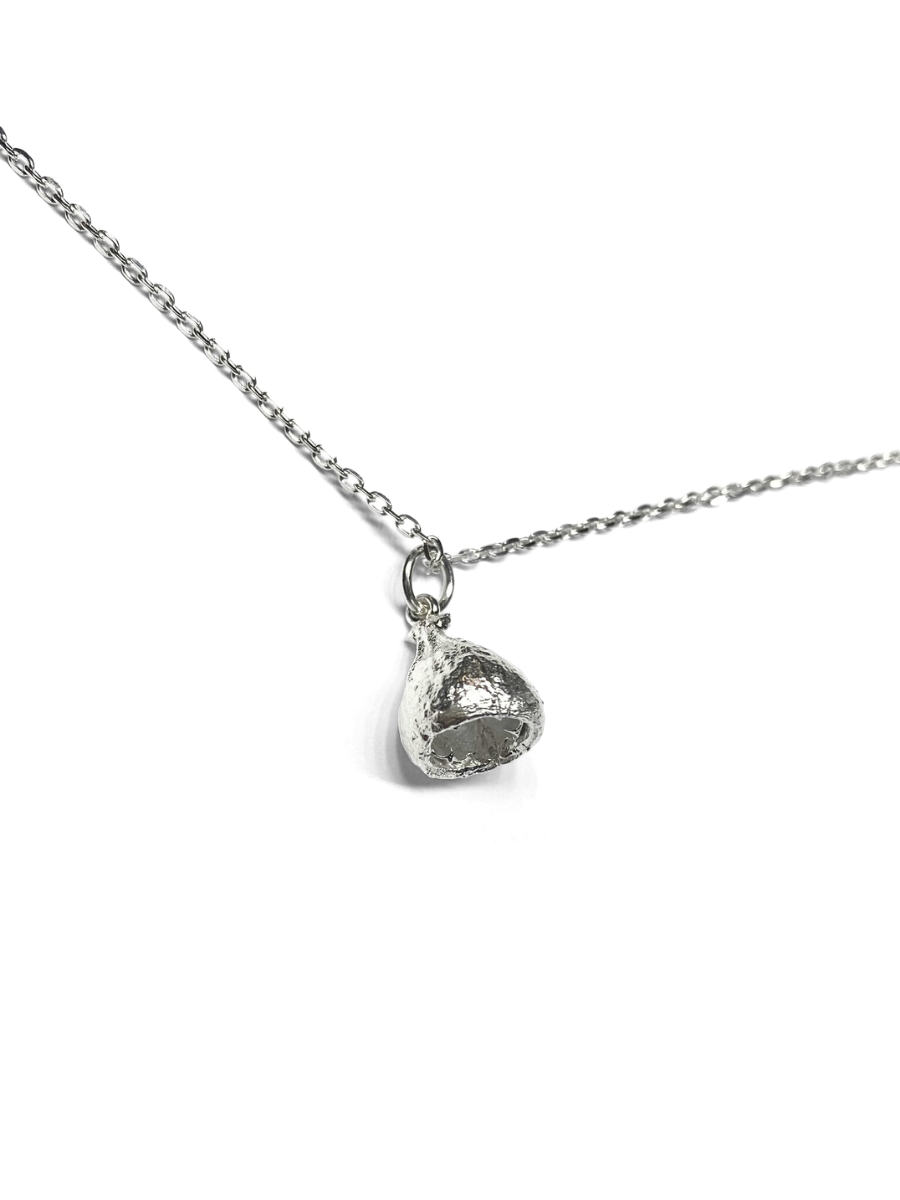 Harvest Large Silver Single Eucalyptus Seed Pod Pendant