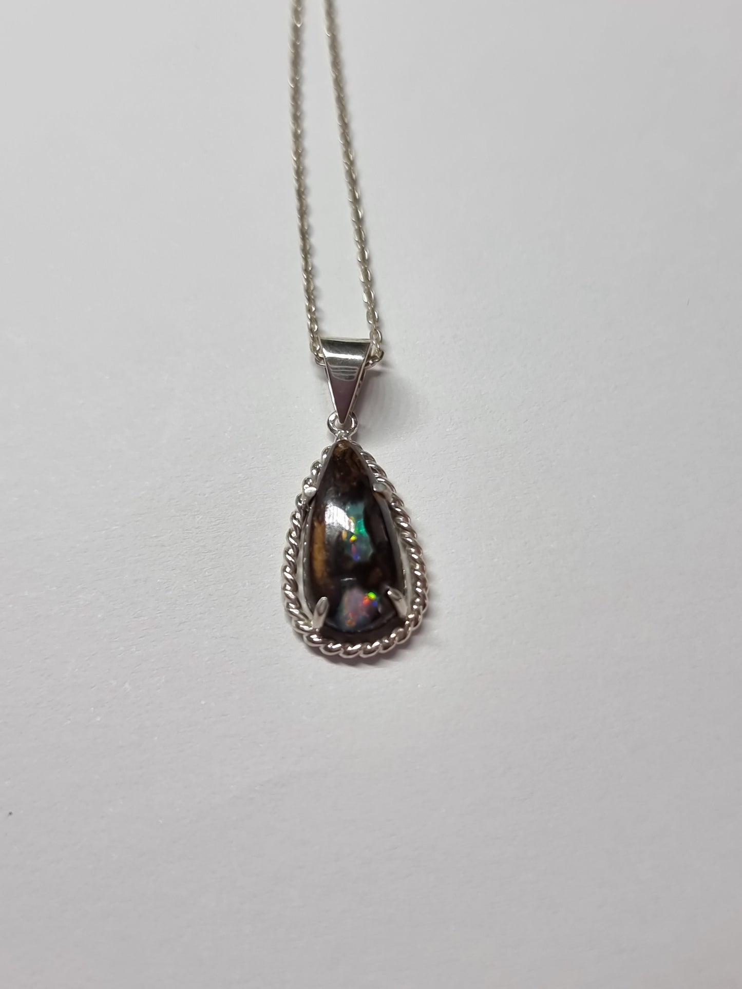 Cosmic Terrain Opal Pendant
