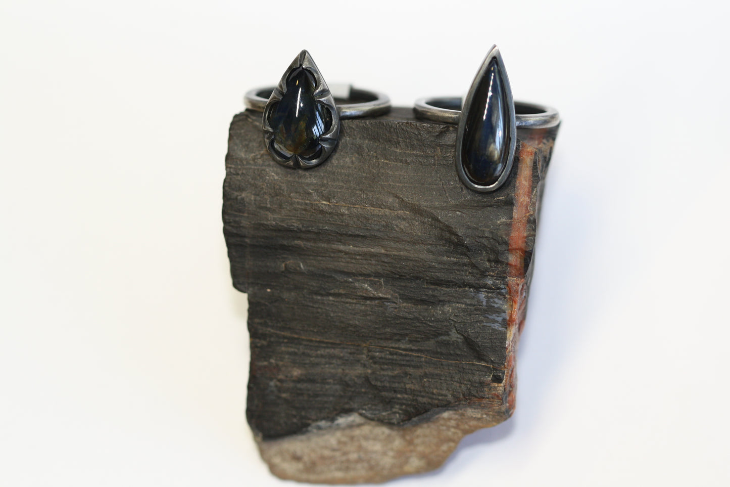 MISE À JOUR : Merlin - Bague Saphir Corindon Bleu Nuit et Argent