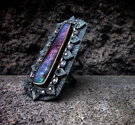 MISE À JOUR : Revenant - Bague Opale et Diamant