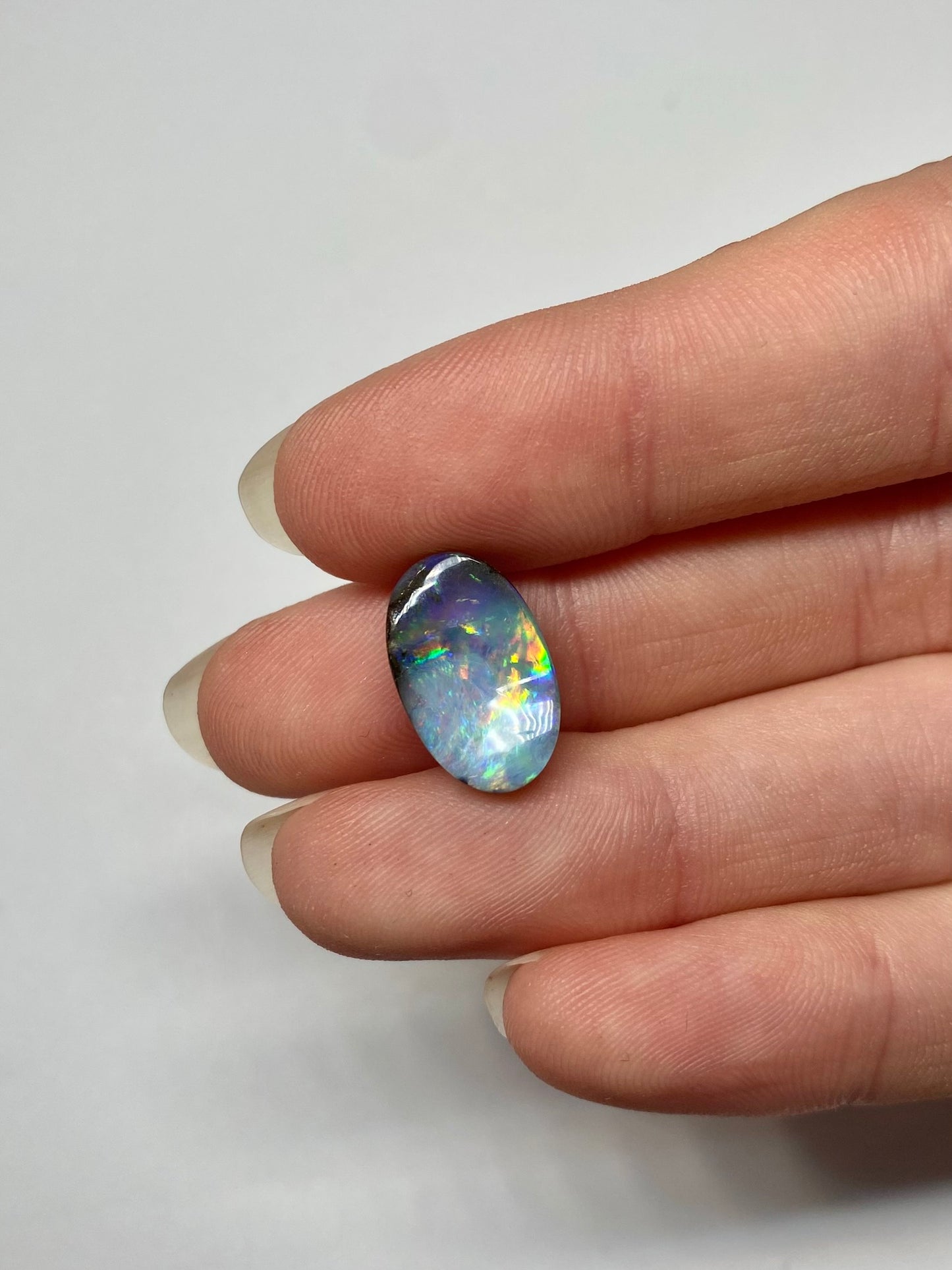 Rainbow Sky Opal - custom made in a ring for you