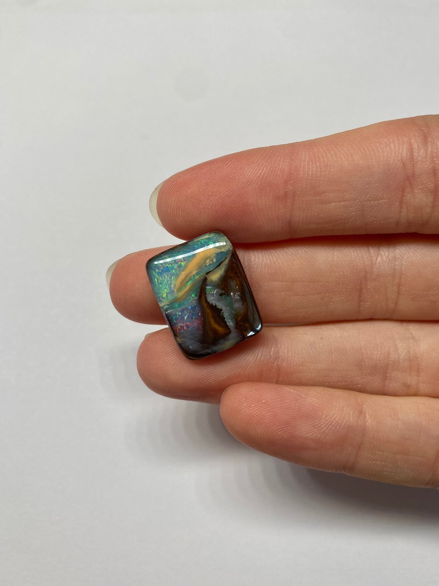 Over the Mountain Opal - custom made in a ring for you