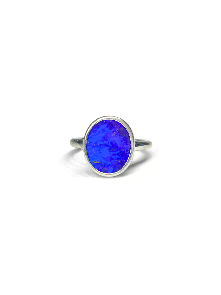 Blue Cosmos Opal Ring