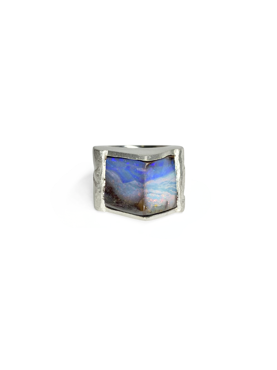 Blue Mountain Opal Ring