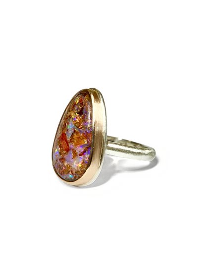 Buried Nebula Opal Ring