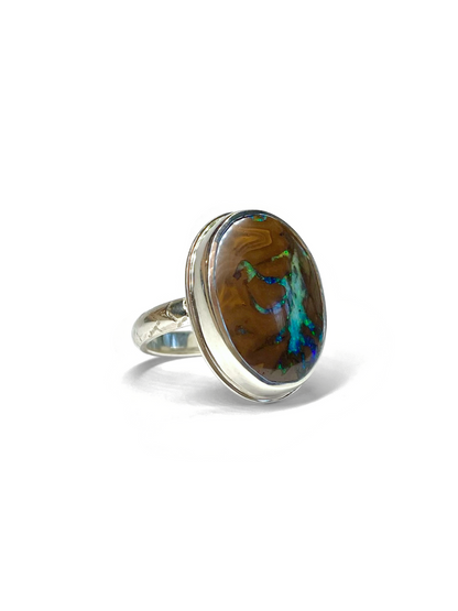 By the Stream Opal and Silver Ring