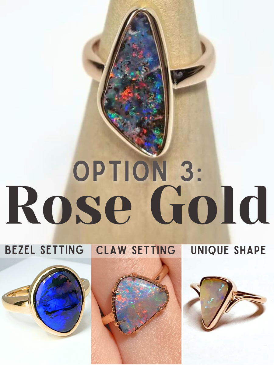 Lakeside Shimmer Opal - custom made in a ring for you