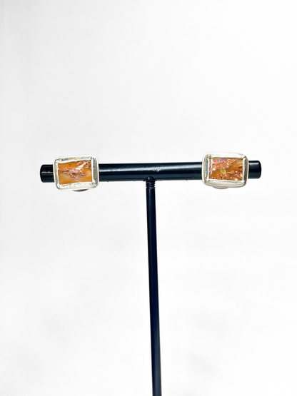 Desert Sun Opal Stud Earrings