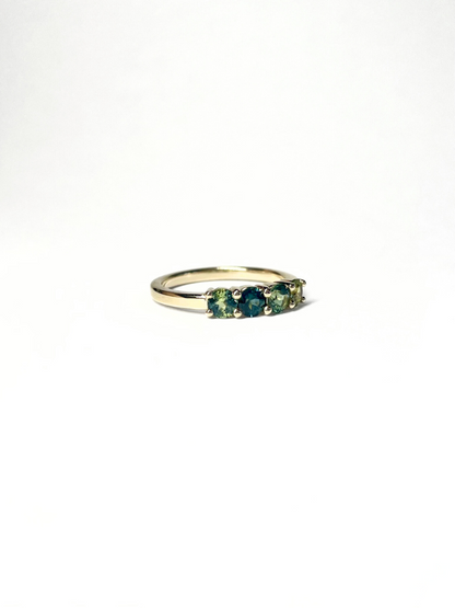 Eucalyptus Palette Sapphire Ring