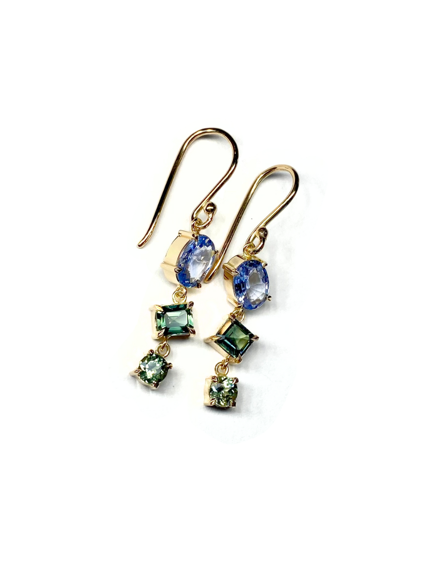 Forest Falls Sapphire Drop Earrings