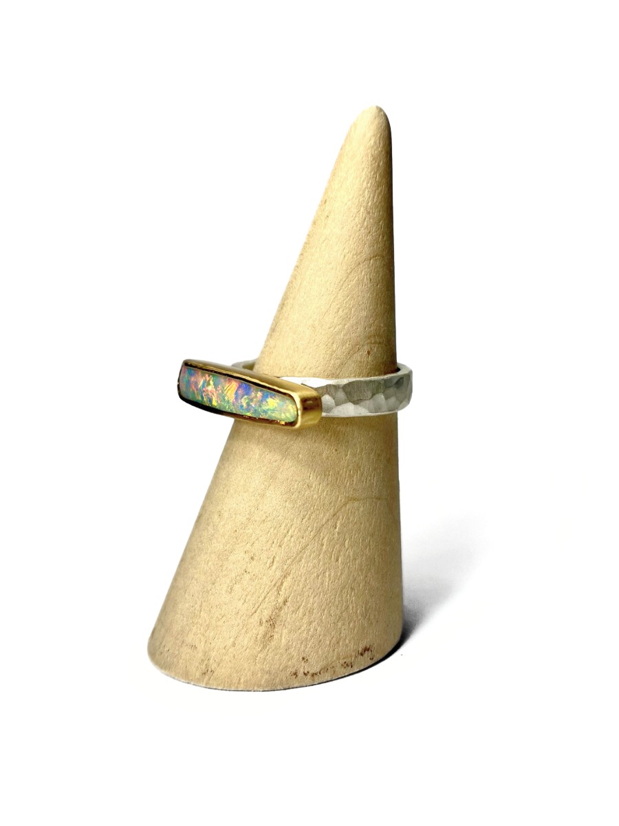 Glitter Splice Opal Ring