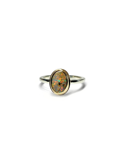 Golden Mini Galaxy Ring Yellow Gold and Silver