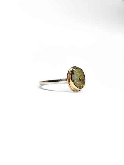 Golden Mini Galaxy Ring Yellow Gold and Silver