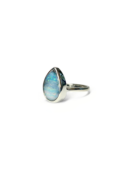 Icy Blizzard Opal Ring