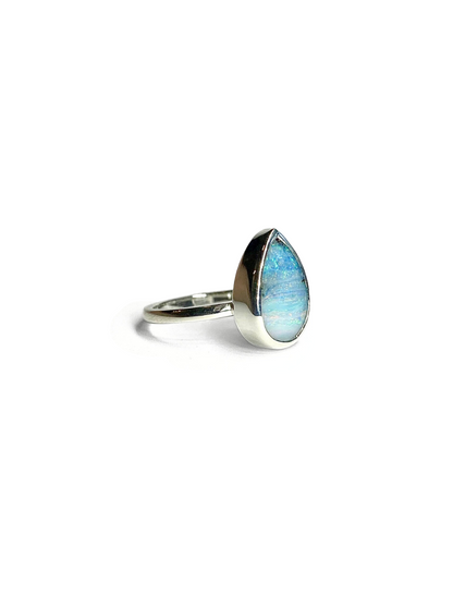 Icy Blizzard Opal Ring