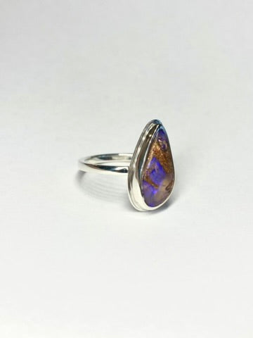 Into the Storm Opal and Silver Ring