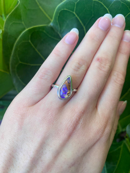 Into the Storm Opal and Silver Ring