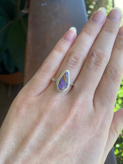 Into the Storm Opal and Silver Ring