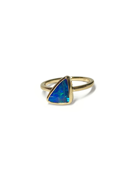 Laser Green Opal Ring