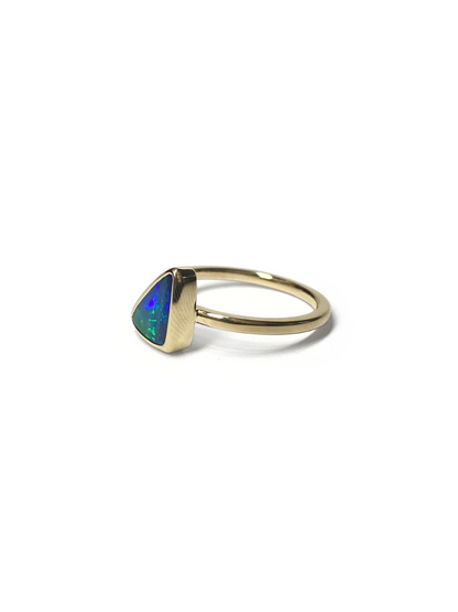 Laser Green Opal Ring