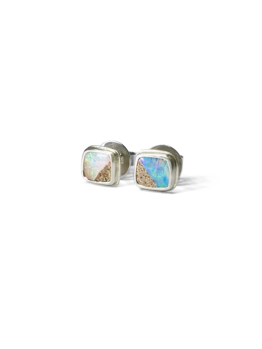 Mini Rockpool Opal Stud Earrings