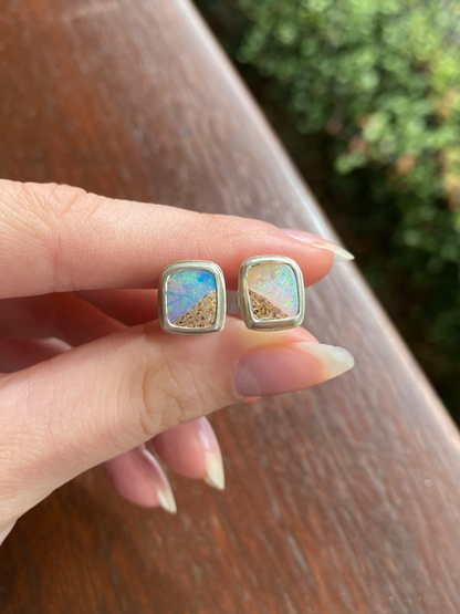 Mini Rockpool Opal Stud Earrings