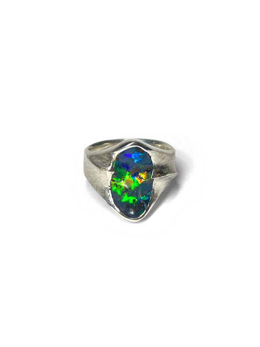 Ocean Fire Opal Ring