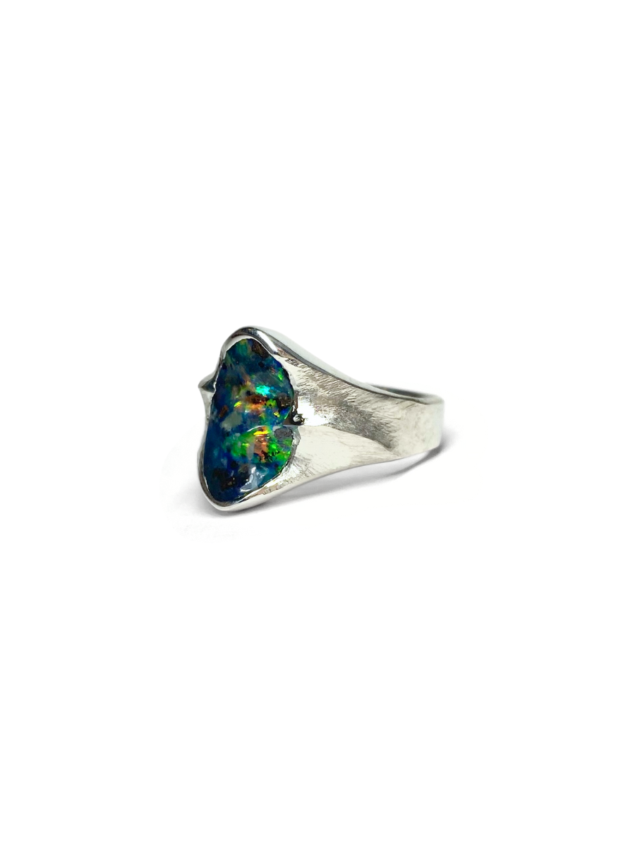 Ocean Fire Opal Ring