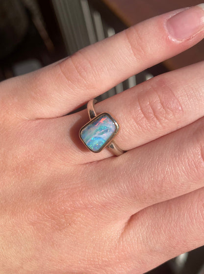 Pastel Shimmer Opal Ring