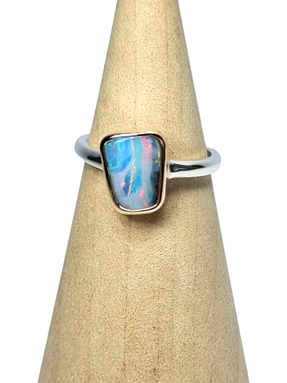 Pastel Shimmer Opal Ring