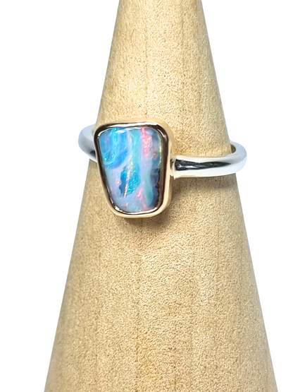 Pastel Shimmer Opal Ring