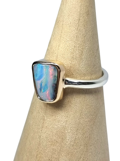 Pastel Shimmer Opal Ring