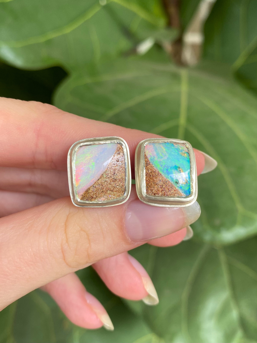 Rockpool Opal Stud Earrings