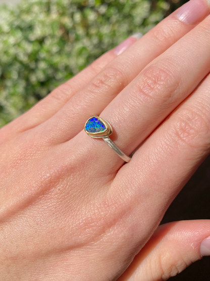 Solar Tide Opal Ring