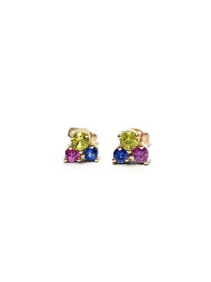 Sprinkles Sapphire Stud Earrings