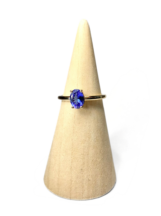 Tanzanite Solitaire Ring