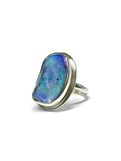 Tides Opal and Silver Ring