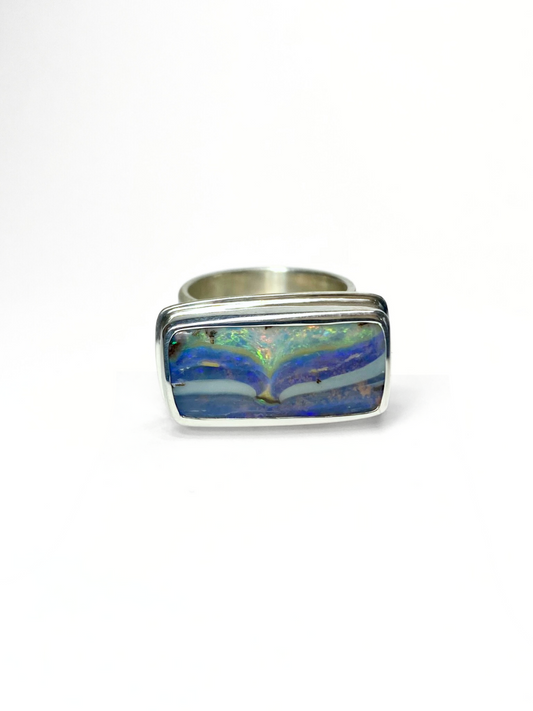 Whale Tail Opal Ring