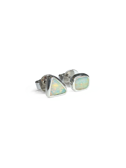 Asymmetrical Opal Studs
