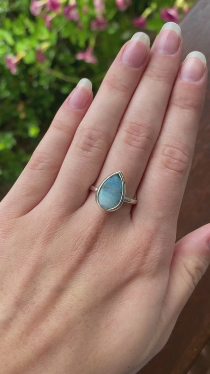 Icy Blizzard Opal Ring