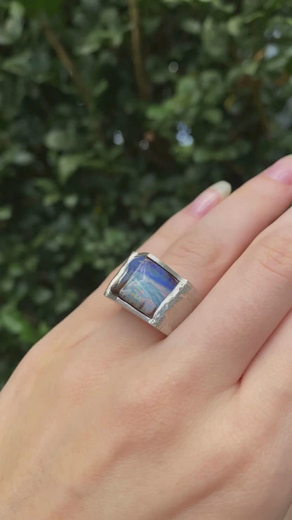 Blue Mountain Opal Ring