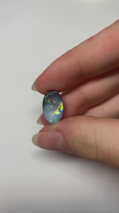 Rainbow Sky Opal - custom made in a ring for you