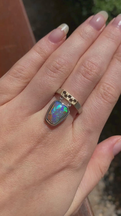 Butterfly Flutter Statement Opal Ring