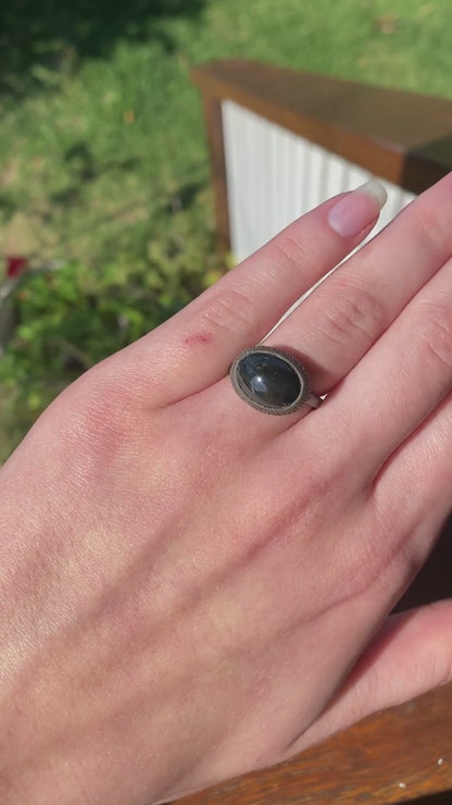 Bague Saphir Nuit Noire