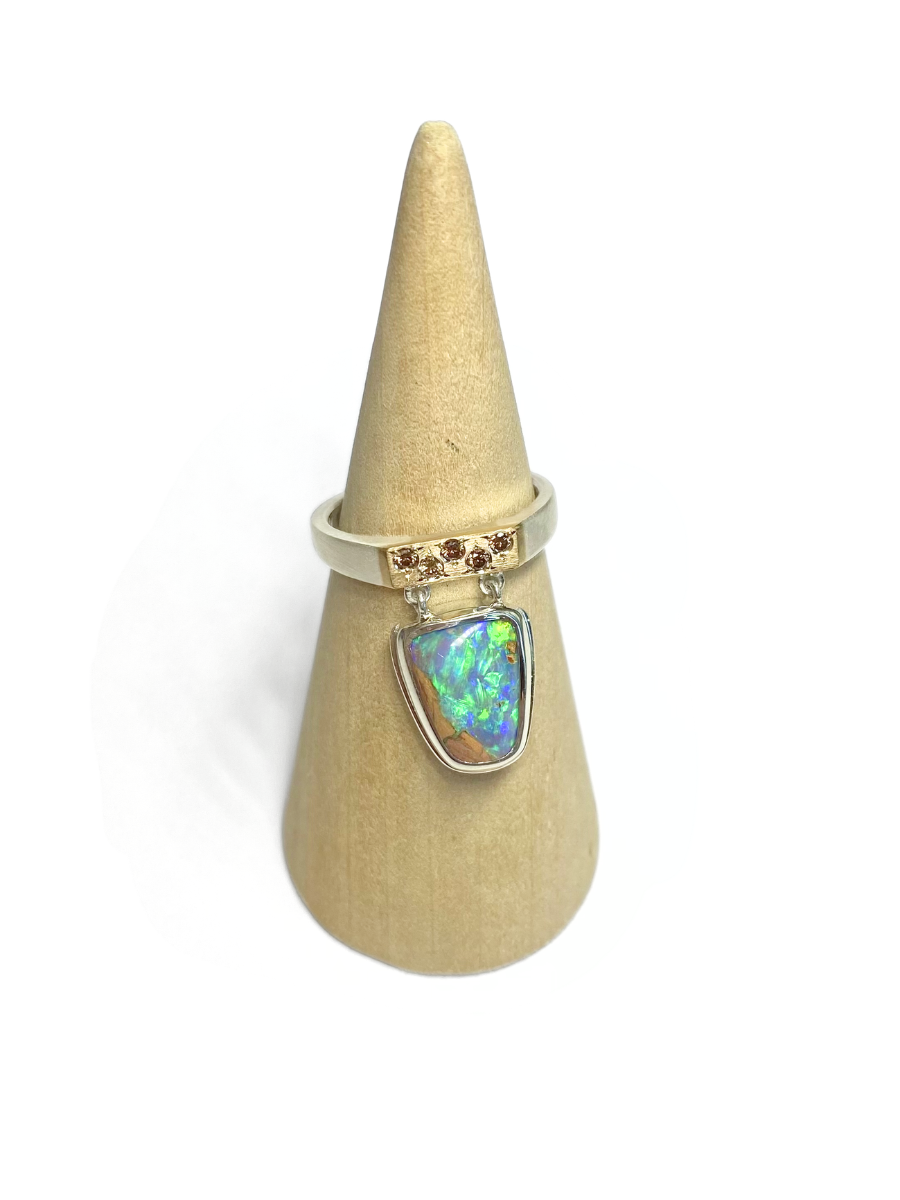 Butterfly Flutter Statement Opal Ring