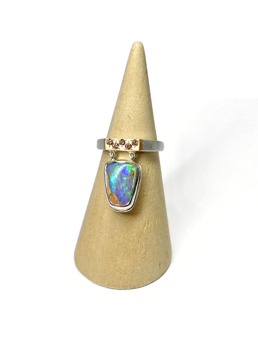 Butterfly Flutter Statement Opal Ring