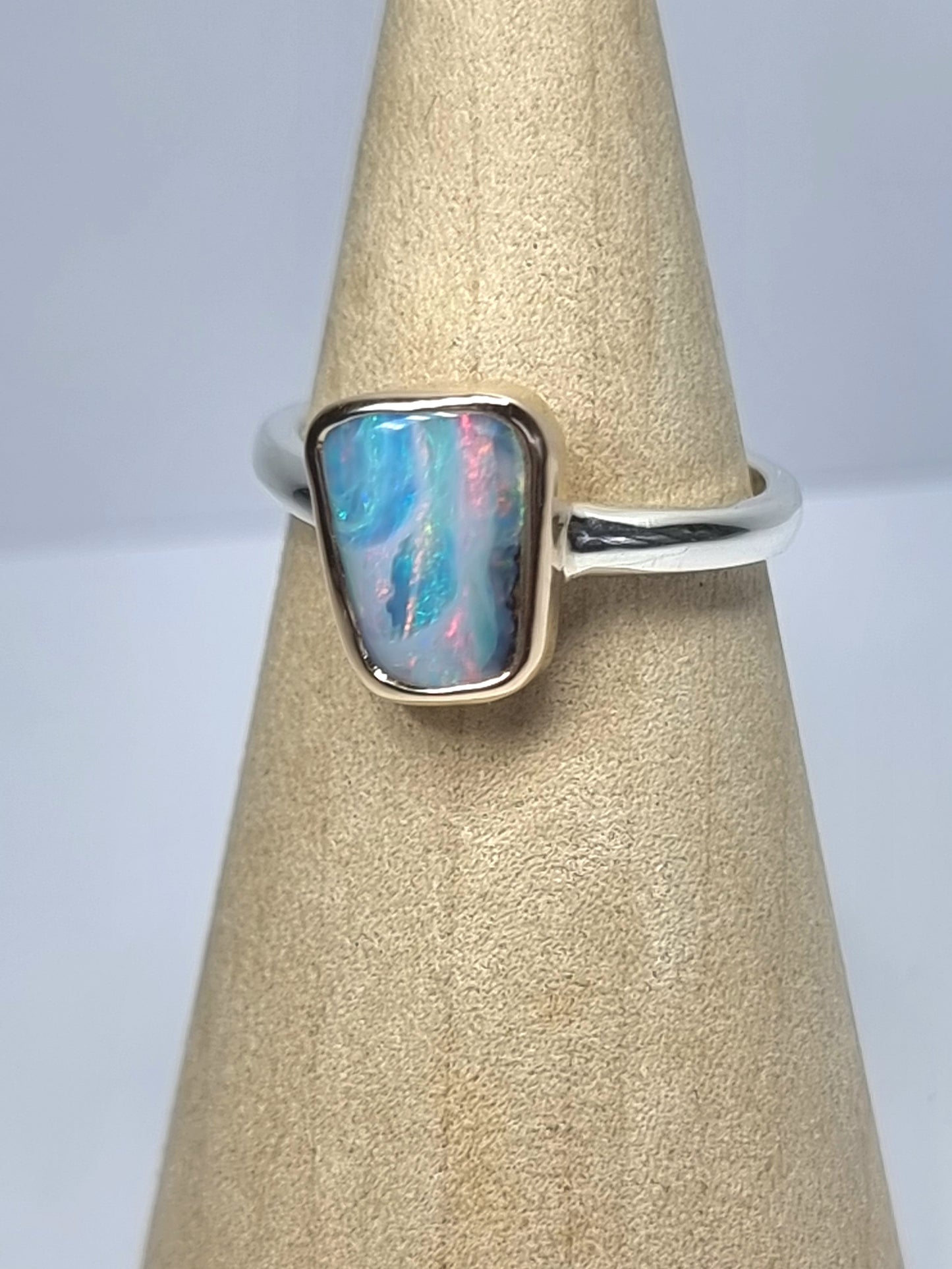 Pastel Shimmer Opal Ring