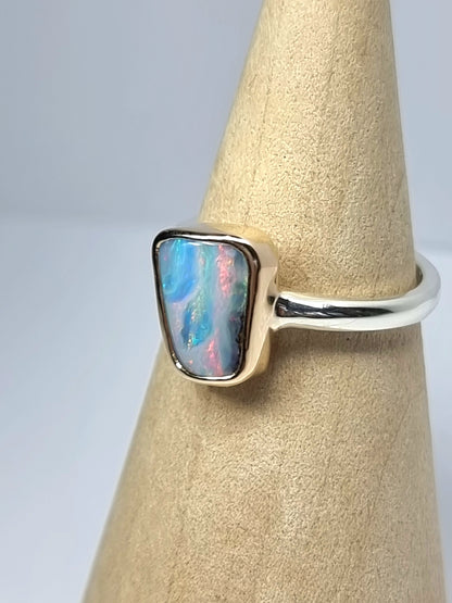 Pastel Shimmer Opal Ring