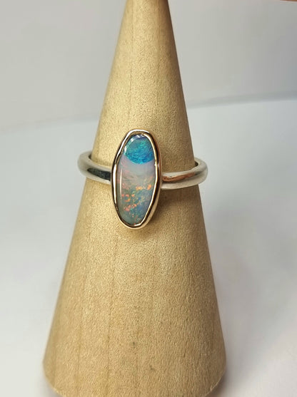 Blue Beginnings Opal Ring