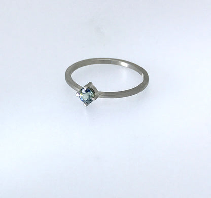 UPDATE: Australian Sapphire Dainty Ring set in 18ct White Gold